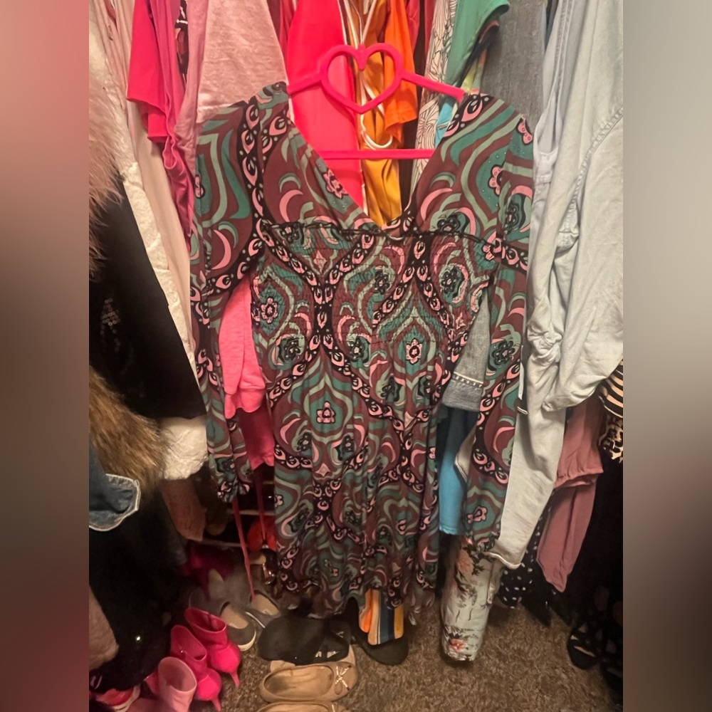 Women’s Bisou Bisou multicolored dress - NWOT
